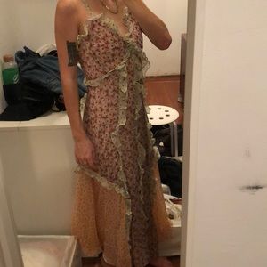 Multi Floral Lurex Rebecca Taylor Dress